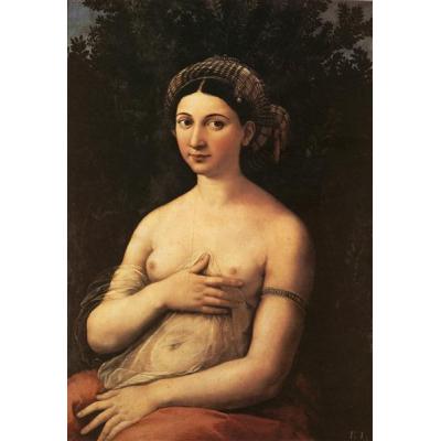 一个年轻女子的肖像 (La Fornarina) 拉斐尔 人体油画